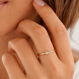 Baguette Ring - Naut & Chain