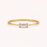 Baguette Ring - Naut & Chain