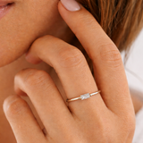 Baguette Ring - Naut & Chain