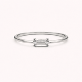 Baguette Ring - Naut & Chain