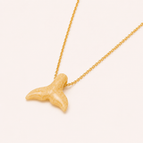Naut & Chain The Tide Necklace featuring a sleek, minimalist silver pendant on a delicate chain.