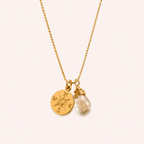 Compass Charm Necklace - Naut & Chain