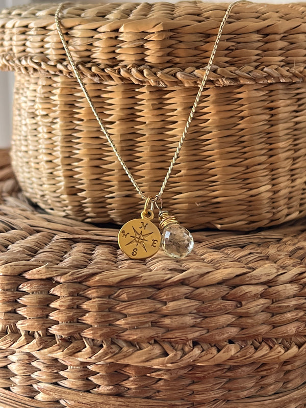 Compass Charm Necklace