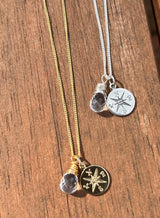 Compass Charm Necklace - Naut & Chain