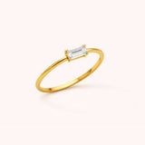 Baguette Ring - Naut & Chain