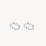 Kintamani Hoop Earrings - Naut & Chain