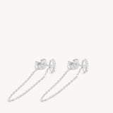 Babakan Evil Eye Dangle Earring - Naut & Chain