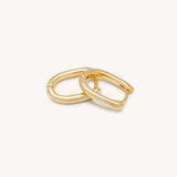 Kintamani Hoop Earrings - Naut & Chain