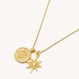 Sinar Charm Necklace - Naut & Chain