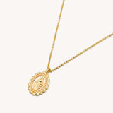 St. Christopher Medali Necklace - Naut & Chain