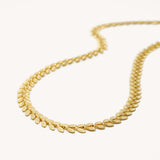 Lovina Leaf Necklace - Naut & Chain