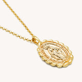 St. Christopher Medali Necklace - Naut & Chain