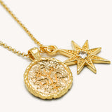 Sinar Charm Necklace - Naut & Chain