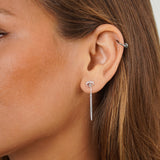 Babakan Evil Eye Dangle Earring - Naut & Chain