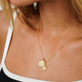 Sinar Charm Necklace - Naut & Chain