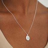 St. Christopher Medali Necklace - Naut & Chain