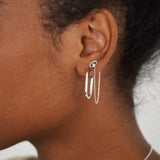 Linq Hoop Earrings - Naut & Chain