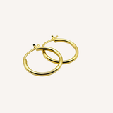 Medium Hoops - Naut & Chain