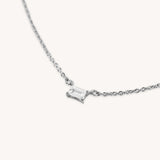 Solitaire Baguette Necklace - Naut & Chain