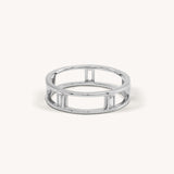 Negative Space Ring - Naut & Chain