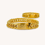 Signature Curb Chain Logo Bracelet - Naut & Chain
