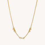 Trio Baguette Necklace - Naut & Chain