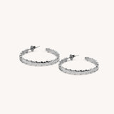Sea Pebble Hoop Earrings - Naut & Chain