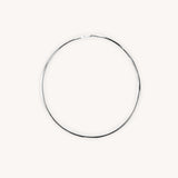 Sterling Silver Wave Bangle - Naut & Chain