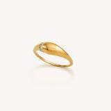 Diamond Stripe Dome Ring - Naut & Chain