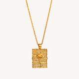 Palm Tree Tag Necklace - Naut & Chain
