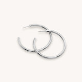 Wade Large Hoop Earrings - Naut & Chain