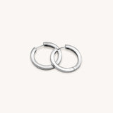 Maya Medium Hoop Earrings - Naut & Chain