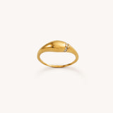 Diamond Stripe Dome Ring - Naut & Chain