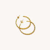 Sea Pebble Hoop Earrings - Naut & Chain