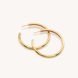 Wade Large Hoop Earrings - Naut & Chain
