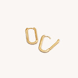 Linq Hoop Sapphire Earrings - Naut & Chain