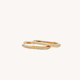 Linq Hoop Sapphire Earrings - Naut & Chain