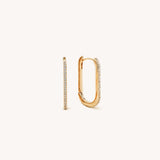 Linq Hoop Sapphire Earrings - Naut & Chain
