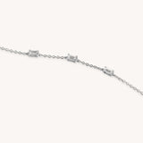 Trio Baguette Necklace - Naut & Chain