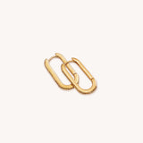 Linq Hoop Sapphire Earrings