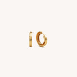 Maya Huggie Hoop Earrings - Naut & Chain