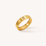 Positive Space Ring - Naut & Chain