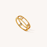 Negative Space Ring - Naut & Chain