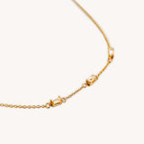 Trio Baguette Necklace - Naut & Chain