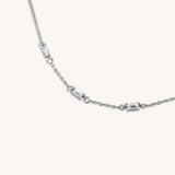 Trio Baguette Necklace - Naut & Chain