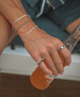 Positive Space Ring - Naut & Chain