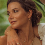 Linq Hoop Sapphire Earrings - Naut & Chain