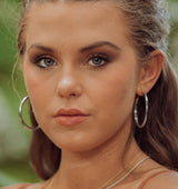 Wade Large Hoop Earrings - Naut & Chain
