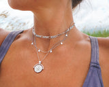 Coin Choker Necklace - Naut & Chain