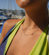 Trio Baguette Necklace - Naut & Chain